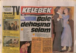 Hürriyet Gazetesi Kelebek Eki 7 Aralık 1987 - Bale Dehasına Selam GZ63606 - 1