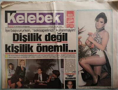 Hürriyet Gazetesi Kelebek Eki 7 Aralık 1990 Neşe İçin Her Yol Ankaraya Çıkıyor -GZ37577 - 1