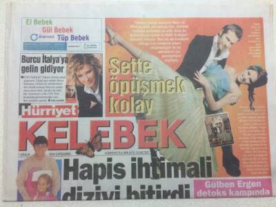 Hürriyet Gazetesi Kelebek Eki 7 Aralık 2005 - Gülben Ergen Detoks Kampında GZ47064 - 1