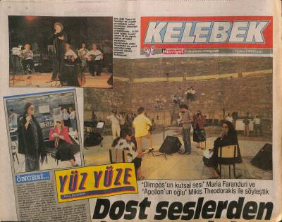 Hürriyet Gazetesi Kelebek Eki 7 Ekim 1988 - Rambo Artık Mavi Gözlü GZ82741 - 1
