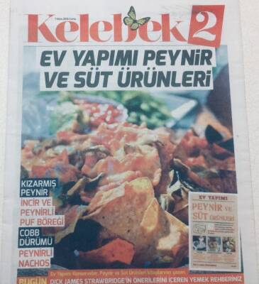 Hürriyet Gazetesi Kelebek Eki 7 Ekim 2016 - Ev Yapımı Peynir Ve Süt Ürünleri GZ46943 - 1