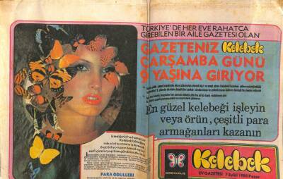 Hürriyet Gazetesi Kelebek Eki 7 Eylül 1980 - Perihan Sözen 8 Aylık Kızına Doyamıyor GZ63869 - 1