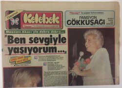 Hürriyet Gazetesi Kelebek Eki 7 Eylül 1985 - Muazzez Abacı İle Dobra Dobra Ben Sevgiyle Yaşıyorum GZ16790 - 2
