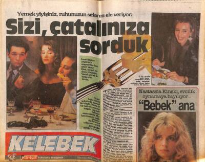 Hürriyet Gazetesi Kelebek Eki 7 Haziran 1989 - Perihan Savaşın Kilo Korkusu GZ63860 - 2