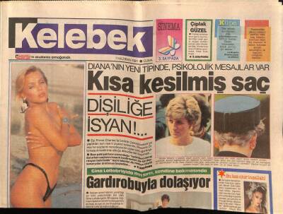 Hürriyet Gazetesi Kelebek Eki 7 Haziran 1991 - Melike Göbekleri Attı Katları Kaptı GZ75776 - 1