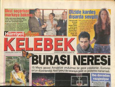 Hürriyet Gazetesi Kelebek Eki 7 Haziran 2004 - Tarkan Arenaya Çıktı, İbo Davadan Vazgeçiyor GZ97369 - 1
