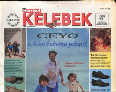 Hürriyet Gazetesi Kelebek Eki 7 Haziran 2013 - Tatil İçin Bodrumu Seçen Kate Moss , Türkbükünde Objektife Takıldı GZ115995 - 1