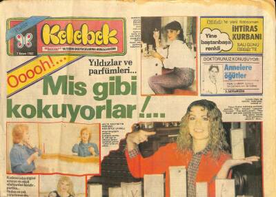 Hürriyet Gazetesi Kelebek Eki 7 Kasım 1982 - Ajda Pekkanı Köşeye Sıkıştırdılar GZ114380 - 1