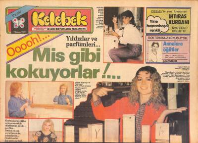 Hürriyet Gazetesi Kelebek Eki 7 Kasım 1982 - Ajda Pekkanı Köşeye Sıkıştırdılar GZ126944 - 1