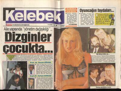 Hürriyet Gazetesi Kelebek Eki 7 Kasım 1990 - Uyanık Fato (Fatma Girik) GZ75700 - 1