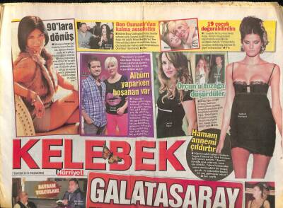 Hürriyet Gazetesi Kelebek Eki 7 Kasım 2011 - Mahsun Kırmızıgülün Jönleri GZ116082 - 1