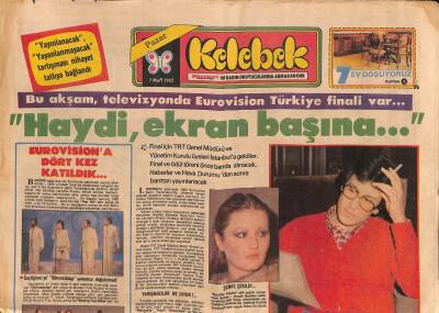 Hürriyet Gazetesi Kelebek Eki 7 Mart 1982 - Yüksel Uzel , Bir Taşla İki Kuş Vuracak... GZ90941 - 1