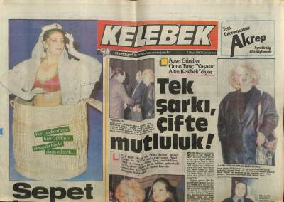 Hürriyet Gazetesi Kelebek Eki 7 Mart 1987 - İlk Altın Kelebek Heyecanı GZ61945 - 1