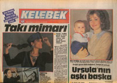 Hürriyet Gazetesi Kelebek Eki 7 Mart 1988 - Ayşe Ünaydın Tiffany Ve Cartiere Bile Mücevher Modeli Çiziyor GZ94006 - 1