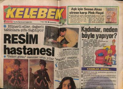 Hürriyet Gazetesi Kelebek Eki 7 Mart 1990 - Kadınlar Neden Böyle Yapıyor? GZ61829 - 2