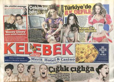 Hürriyet Gazetesi Kelebek Eki 7 Mart 2012 - Aydilge Yollarda, Çığlık Çığlığa GZ107246 - 1