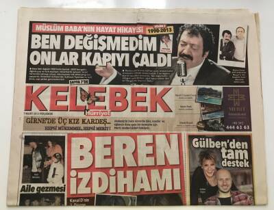 Hürriyet Gazetesi Kelebek Eki 7 Mart 2013-Müslüm Babanın Hayat Hikayesi-GZ8752 - 1