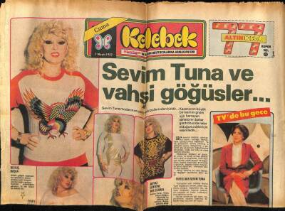 Hürriyet Gazetesi Kelebek Eki 7 Mayıs 1982 - Belkıs Akkale İçin Zor Günler GZ69165 - 2