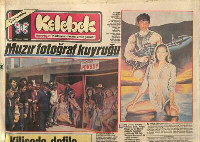 Hürriyet Gazetesi Kelebek Eki 7 Mayıs 1986 - Muzır Fotoğraf Kuyruğu - Metin Milliye Tam Not GZ90281 - 1