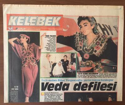 Hürriyet Gazetesi Kelebek Eki 7 Mayıs 1988 - Ünlü Modacı Zühal Yorgancıoğlu Yerini Kızına Bırakıyor GZ6691 - 2