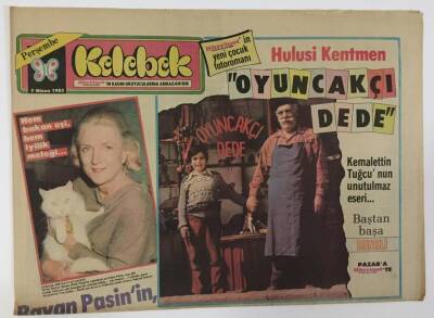 Hürriyet Gazetesi Kelebek Eki 7 Nisan 1983 - Hulisi Ketmen Oyuncakçı Dede GZ13092 - 1