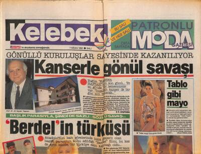 Hürriyet Gazetesi Kelebek Eki 7 Nisan 1992 - Oya Aydoğan , Gazino Ortamının Yozlaşması Nedeniyle Yurt Dışına Açılmaya Karar Verdi GZ94152 - 1