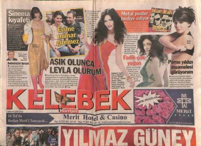 Hürriyet Gazetesi Kelebek Eki 7 Nisan 2009 - Mahsun Kırmızıgül Yılmaz Güney İddiam Yok GZ116768 - 1
