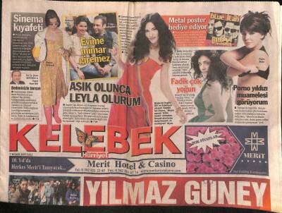Hürriyet Gazetesi Kelebek Eki 7 Nisan 2009 - Saadet Işıl Aksoy Aşık Olunca Leyla Olurum GZ116769 - 1