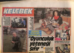 Hürriyet Gazetesi Kelebek Eki 7 Şubat 1988 - Ünlü Yönetmen Atıf Yılmaz'a Göre Kızı Ünlü Ressam , Ama... GZ158056 - Gökçekoleksiyon