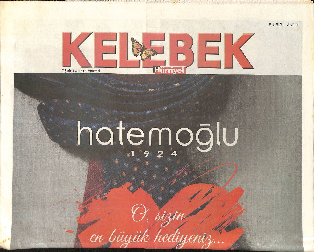 Hürriyet Gazetesi Kelebek Eki 7 Şubat 2015 - Kraliyet Ailesi Tatilde - Levent Kırca: Çekimler 15 Güne Başlıyor GZ155115 - 1