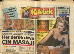Hürriyet Gazetesi Kelebek Eki 8 Ağustos 1984 - Marilyn Monroe Babasını Bulamadan Öldü! Müjdat Gezen Perran Kutman Fotoroman GZ145843 - 1