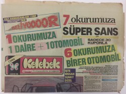 Hürriyet Gazetesi Kelebek Eki 8 Ağustos 1986 - Hollywoodun Mutsuz Çocukları GZ16780 - 2