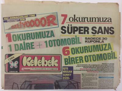 Hürriyet Gazetesi Kelebek Eki 8 Ağustos 1986 - Hollywoodun Mutsuz Çocukları GZ16780 - 1