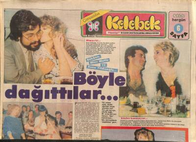 Hürriyet Gazetesi Kelebek Eki 8 Aralık 1982 - Gökben , Mine Mutlu Ve Suna Yıldızoğlu... Böyle Dağıttılar GZ90330 - 1