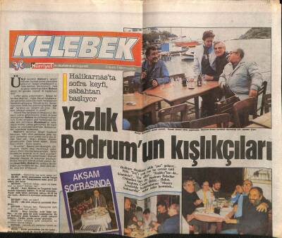 Hürriyet Gazetesi Kelebek Eki 8 Aralık 1988 - Sibel Can İle Hakan Ural , İki Şehir Arasında Hava Köprüsü Kurdu GZ82858 - 1