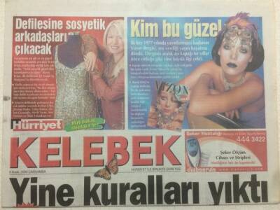 Hürriyet Gazetesi Kelebek Eki 8 Aralık 2004 - Hülya Avşar Sevişme Ve Soyunma Sahneleri İçin Kendisine Koyduğu Kuralları Yıktı GZ47900 - 1