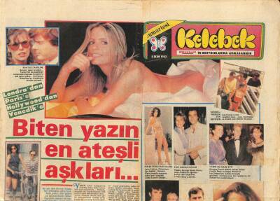 Hürriyet Gazetesi Kelebek Eki 8 Ekim 1983 - Londradan Parise Hollywooddan Venedike GZ113903 - 1