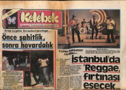 Hürriyet Gazetesi Kelebek Eki 8 Ekim 1985 - İstanbulda Reggae Fırtınası Esecek GZ63775 - 1