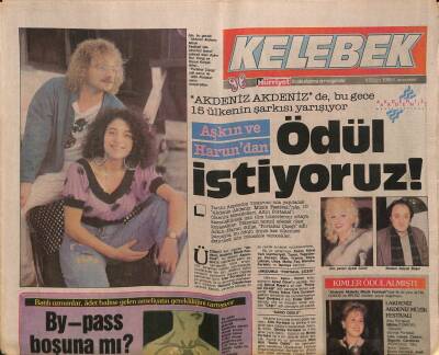 Hürriyet Gazetesi Kelebek Eki 8 Ekim 1988 - Bayan Spielberg , Artık Kocasının Gölgesi Değil GZ82742 - 1