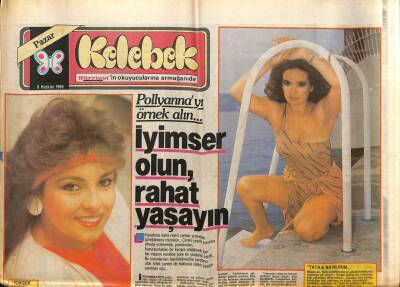 Hürriyet Gazetesi Kelebek Eki 8 Haziran 1986 - Müjde Ar , Türk Sinemasının En Gözde Sanatçıları Arasında Yer Alıyor GZ94108 - 1