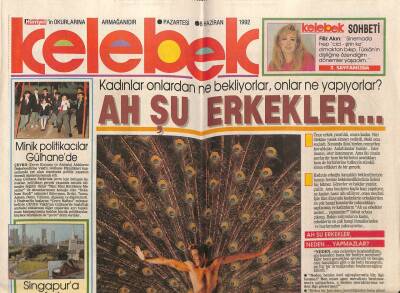 Hürriyet Gazetesi Kelebek Eki 8 Haziran 1992 - Filiz Akın İle Sohbet GZ75691 - 1