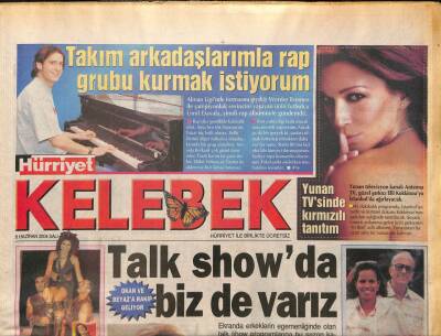 Hürriyet Gazetesi Kelebek Eki 8 Haziran 2004 - Okan Ve Beyaza Rakip Geliyor, GZ97362 - 1