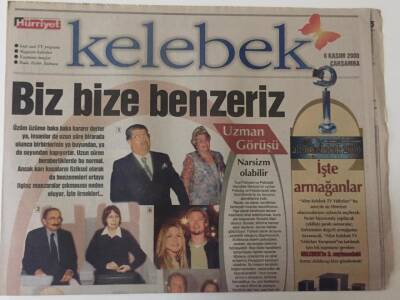 Hürriyet Gazetesi Kelebek Eki 8 Kasım 2000 - Eşler Fiziksel Olarakta Birbirine Benziyor GZ18807 - 1