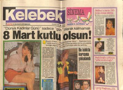 Hürriyet Gazetesi Kelebek Eki 8 Mart 1991 - Öykü Osma Ramazanı İple Çekiyor GZ75786 - 1