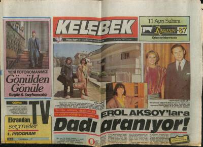 Hürriyet Gazetesi Kelebek Eki 8 Mayıs 1987 - Erol Aksoylara Dadı Aranıyor GZ61890 - 2