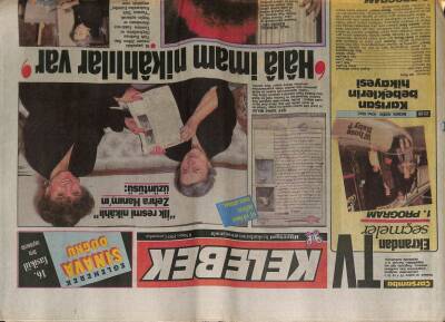 Hürriyet Gazetesi Kelebek Eki 8 Nisan 1987 - Hala İmam Nikahlılar Var GZ63557 - 2