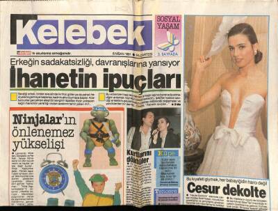 Hürriyet Gazetesi Kelebek Eki 8 Nisan 1991 - İhanetin İpuçları GZ75845 - 1