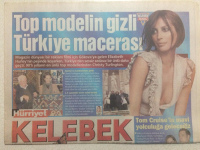 Hürriyet Gazetesi Kelebek Eki 8 Nisan 2005 - Tom Cruise İle Mavi Yolculuğa Geleceğiz GZ27157 - 1