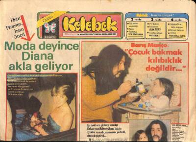 Hürriyet Gazetesi Kelebek Eki 8 Ocak 1982 - Neriman Köksal Filmlerin Değişmez Annesi Oldu GZ90533 - 1