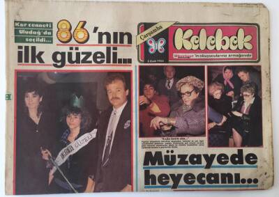 Hürriyet Gazetesi Kelebek Eki 8 Ocak 1986 - Sadri Alışık İlk Video Filmini Çevirdi GZ16065 - 1